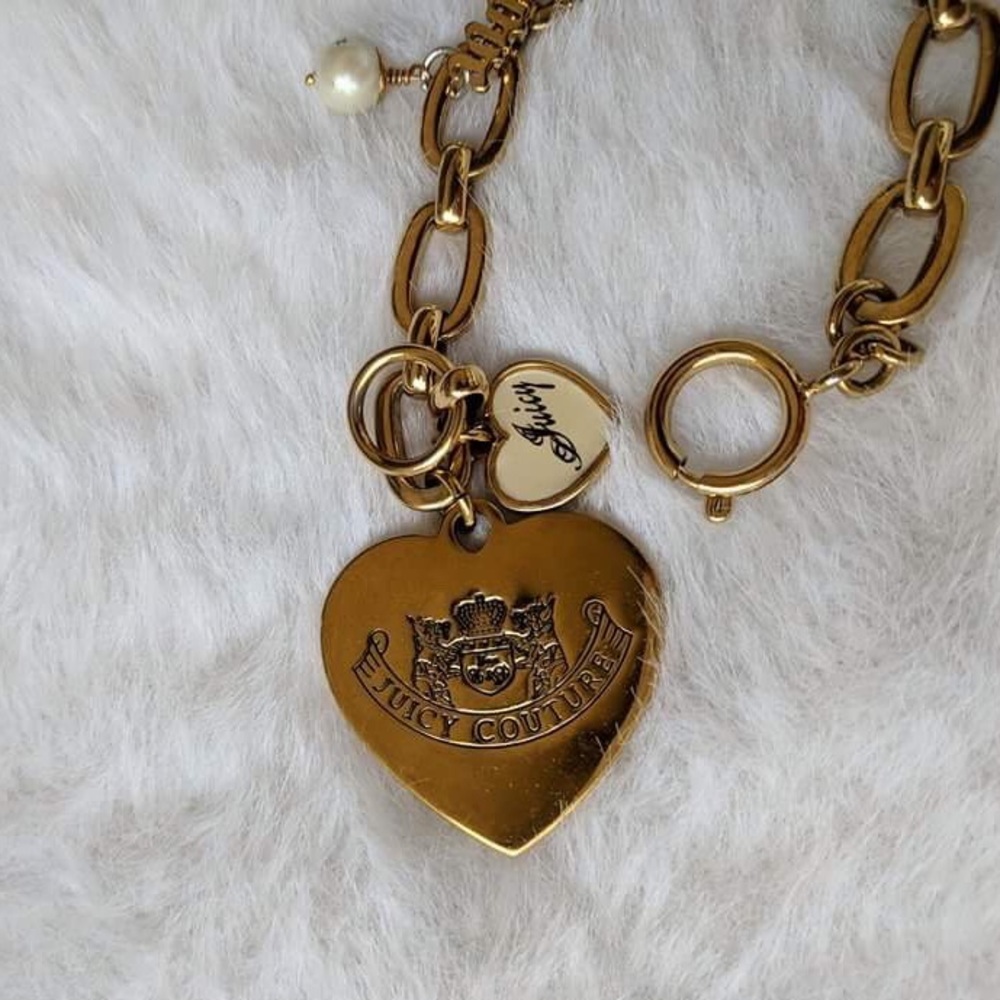 Juicy Couture Gold Chain Link Toggle Bracelet